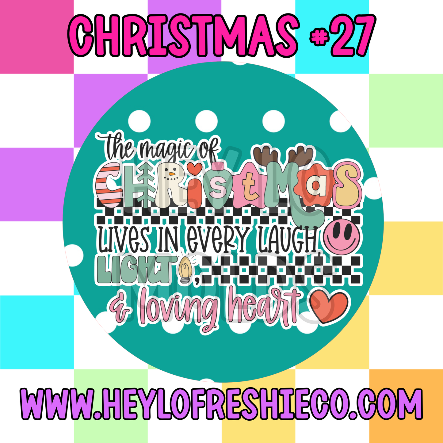 Pick Your Own (2.5 Inch Round) Cardstock - Christmas
