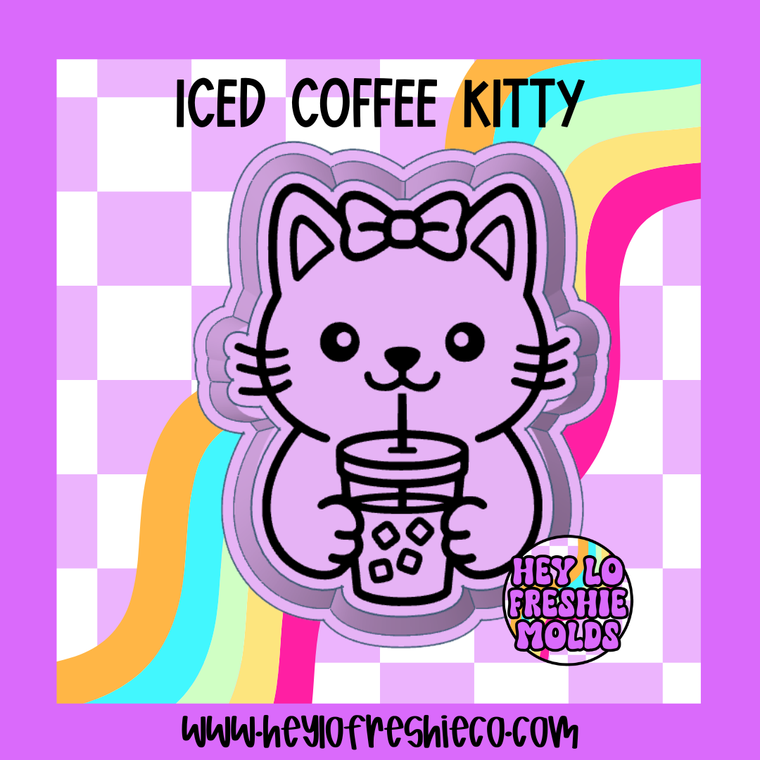 Iced Coffee Kitty Silicone Mold