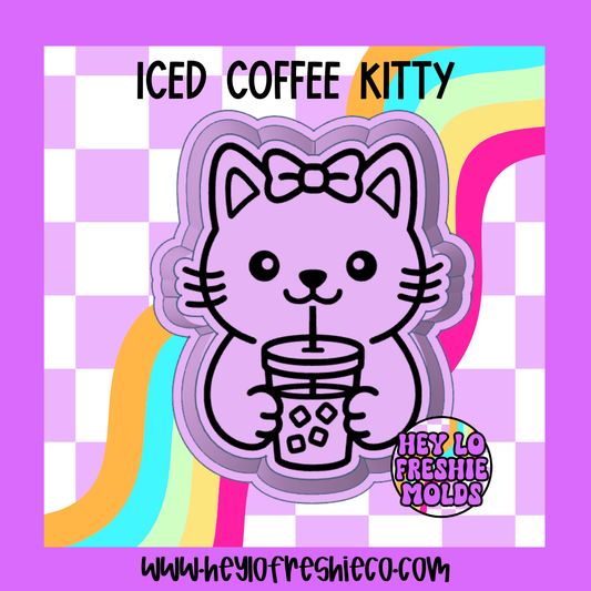 Iced Coffee Kitty Silicone Mold