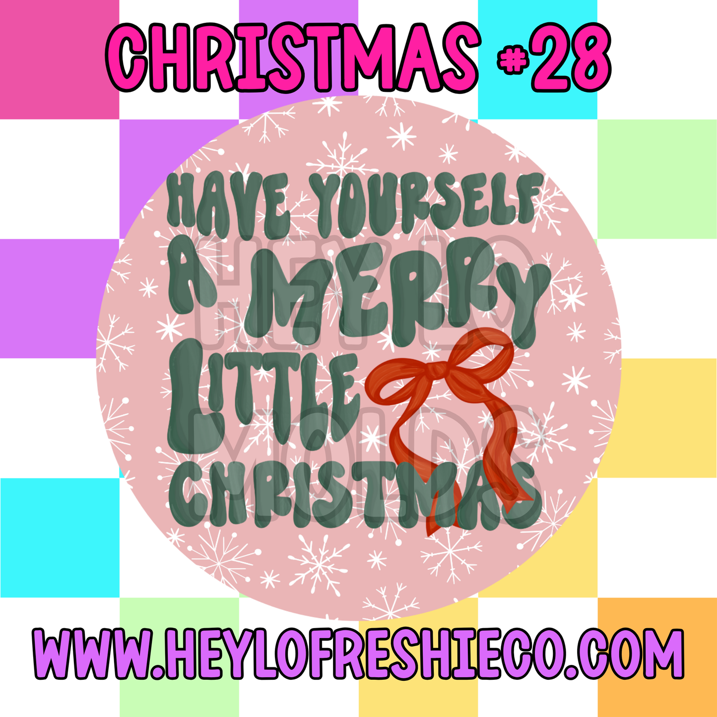 Pick Your Own (2.5 Inch Round) Cardstock - Christmas
