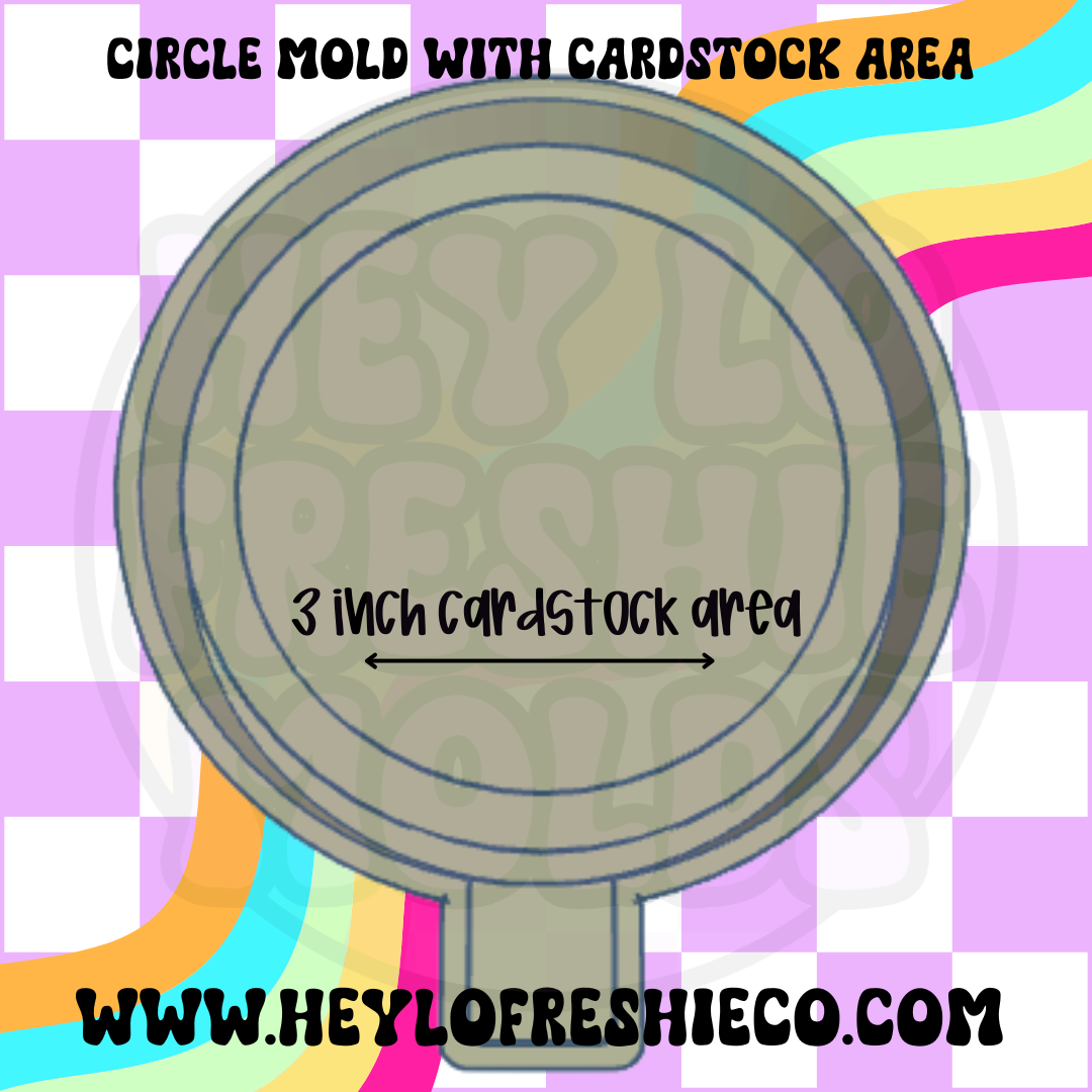 Cardstock Circle Silicone Mold