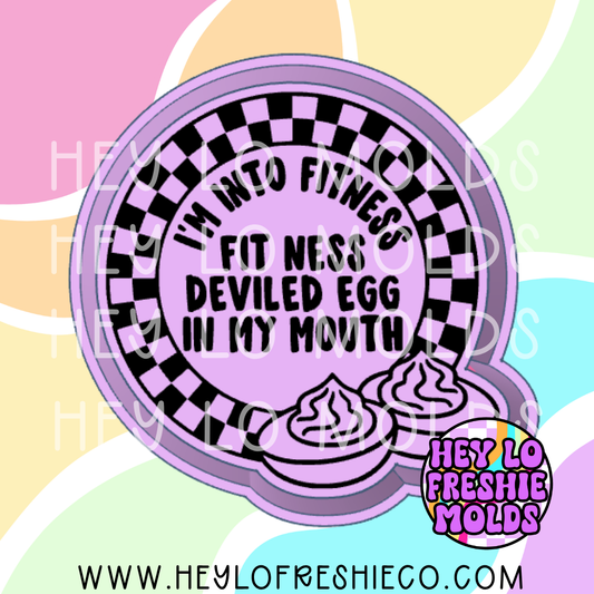 I'm Into Fitness Deviled Egg In My Mouth Silicone Mold