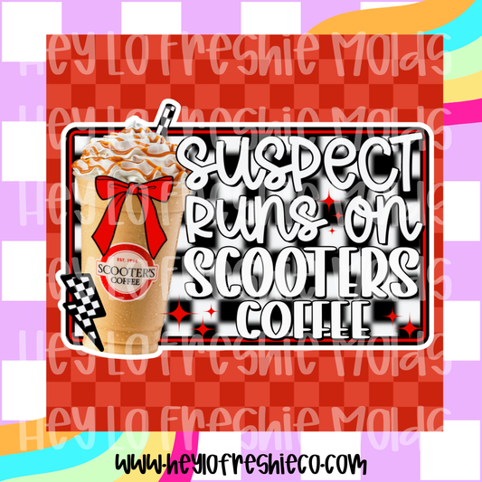 Square Cardstock | Suspect Runs On Scooters