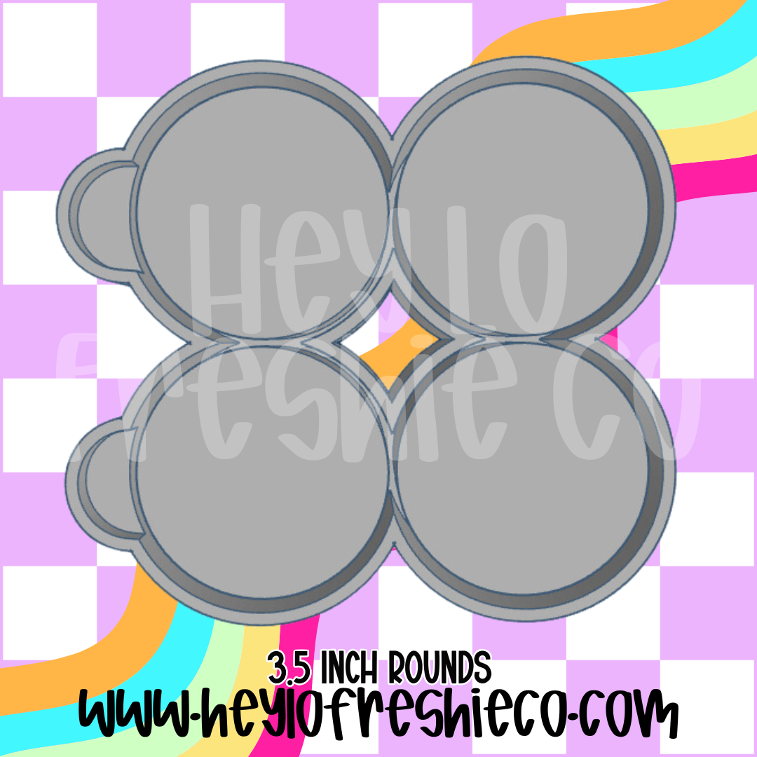 3.5 Inch Round Tray Silicone Mold