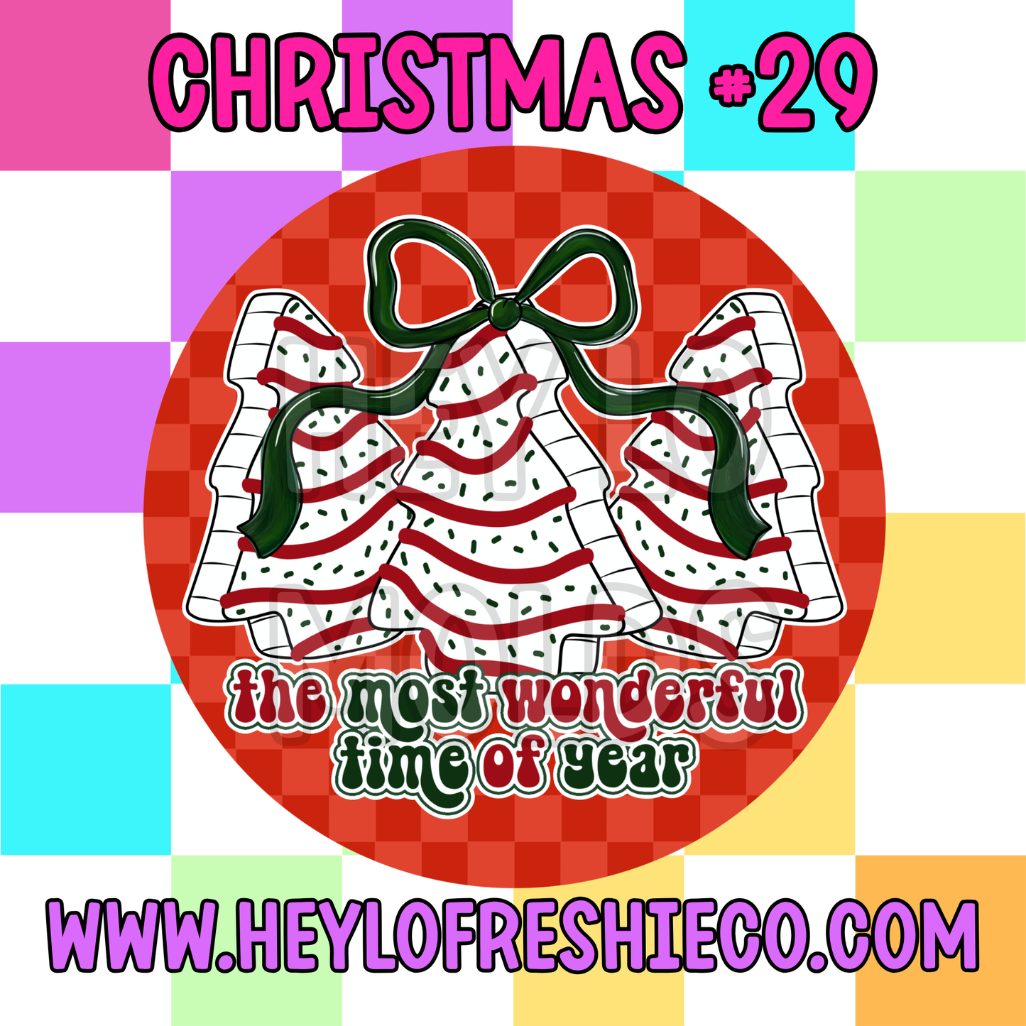 Pick Your Own (2.5 Inch Round) Cardstock - Christmas