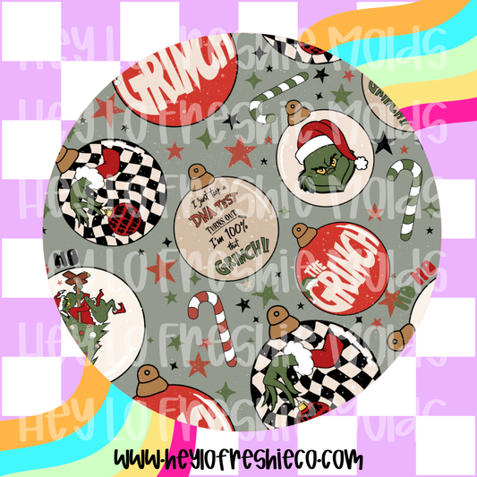 Round Cardstock | Green Guy Ornaments