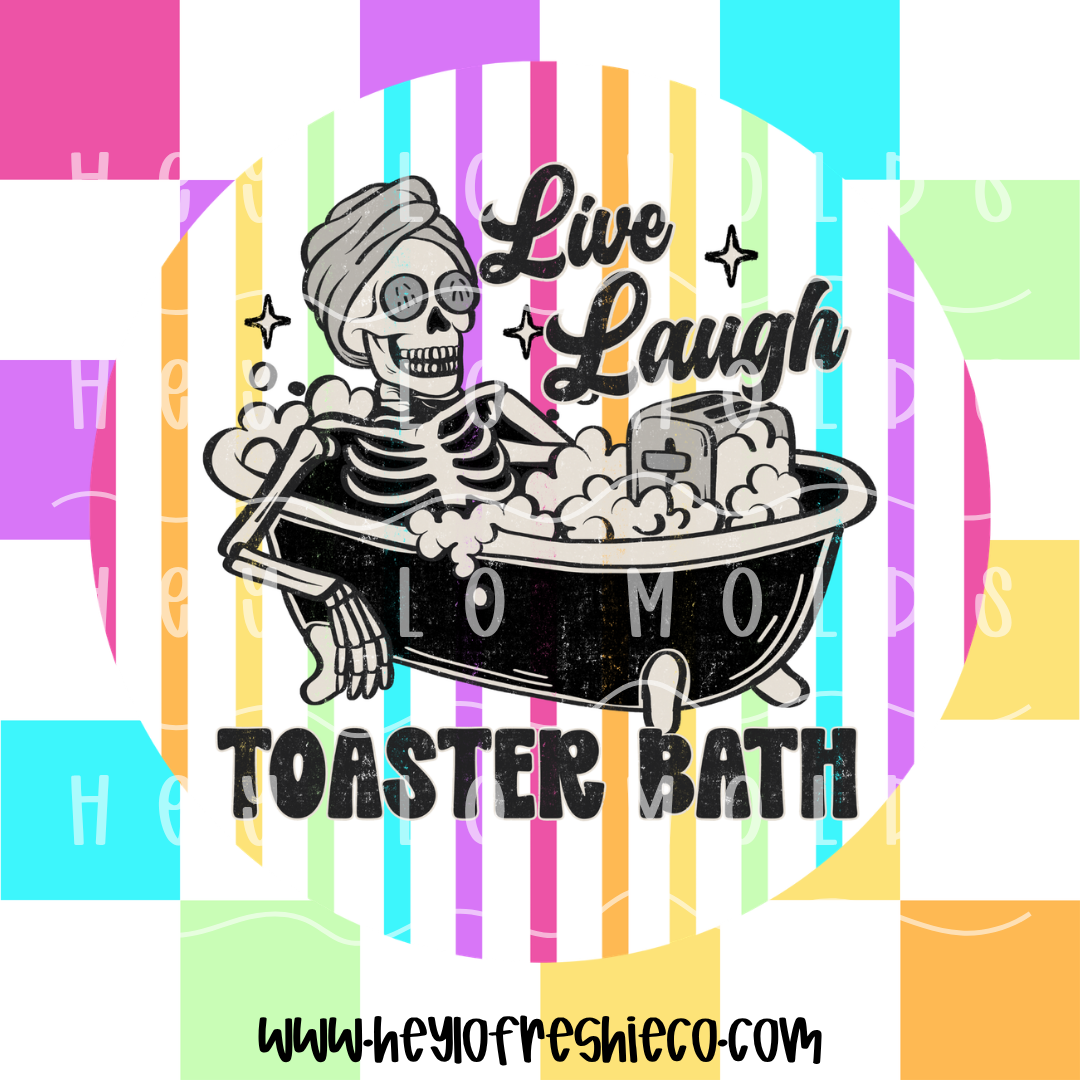 Round Cardstock 223 | Live Laugh Toaster Bath