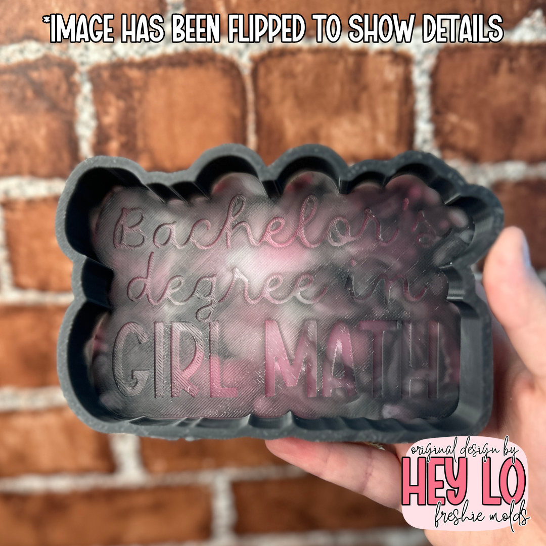 Bachelors Degree In Girl Math Silicone Mold