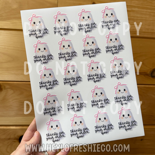 Thank You, Boo! Sticker Sheet
