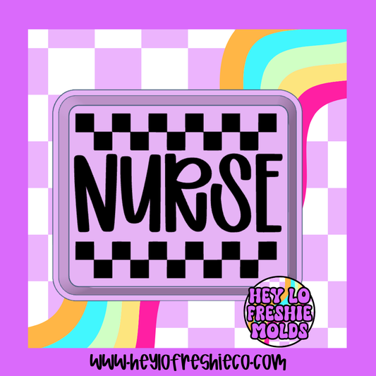 Checkered Nurse Silicone Mold