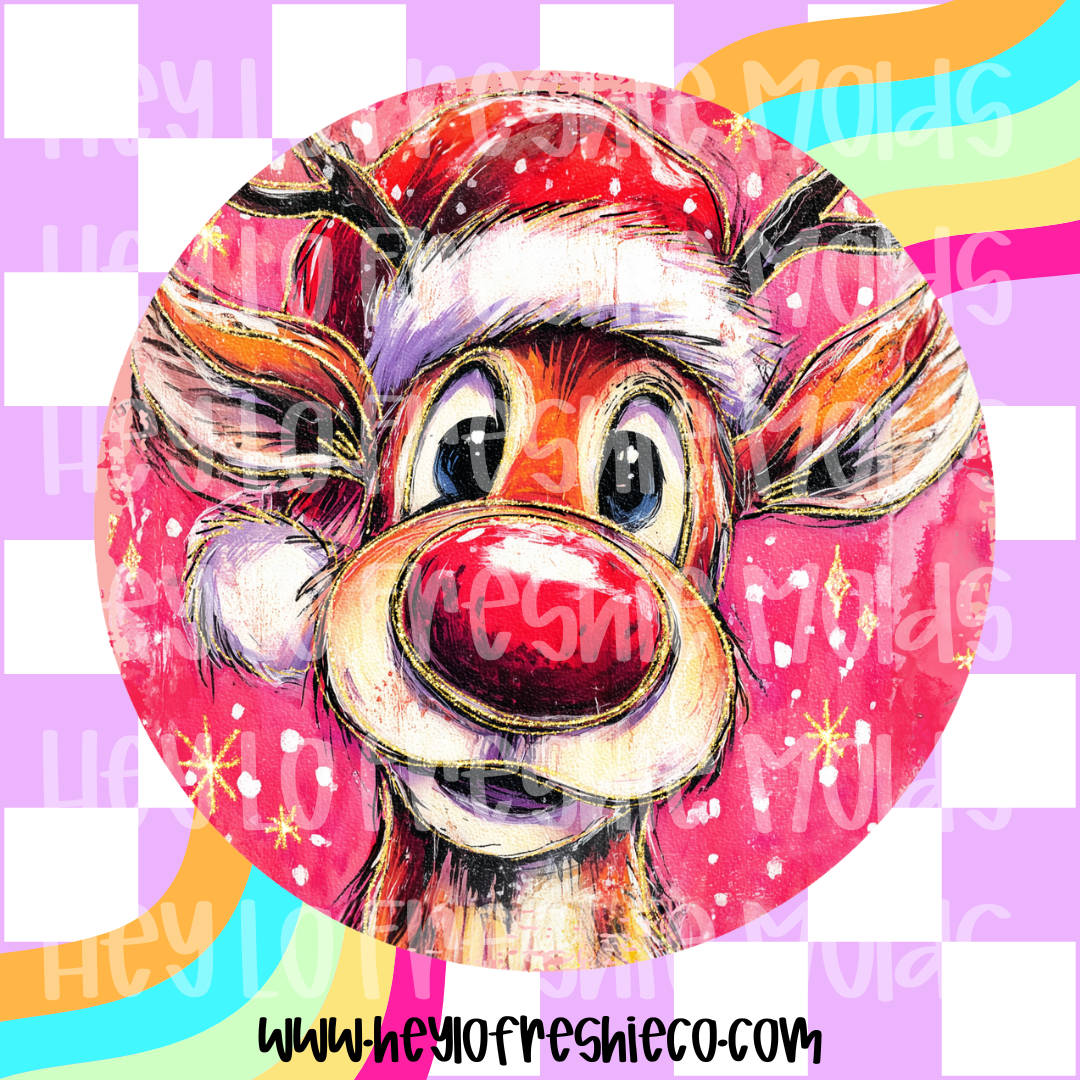 Round Cardstock | Reindeer