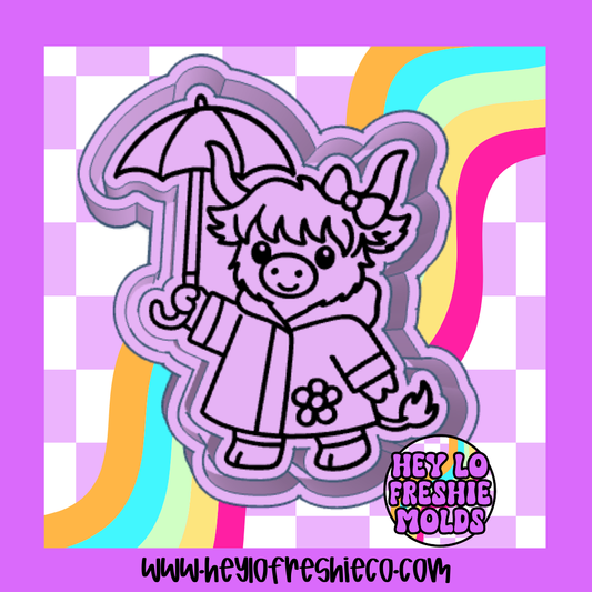 Raincoat Cow Silicone Mold