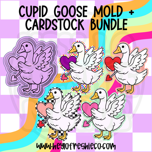 Mold & Cardstock Bundle: Cupid Goose