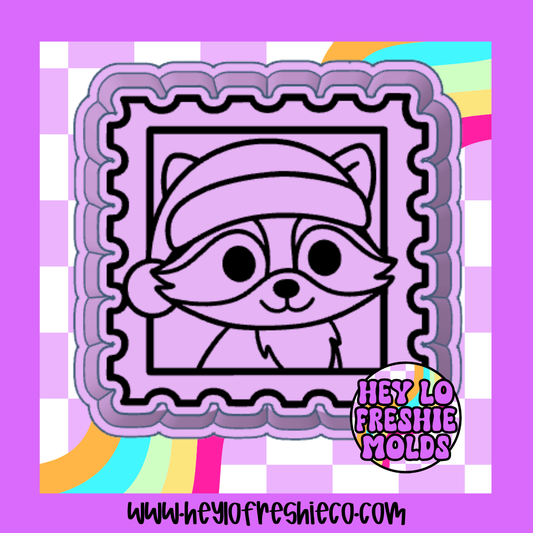 Raccoon Stamp Silicone Mold
