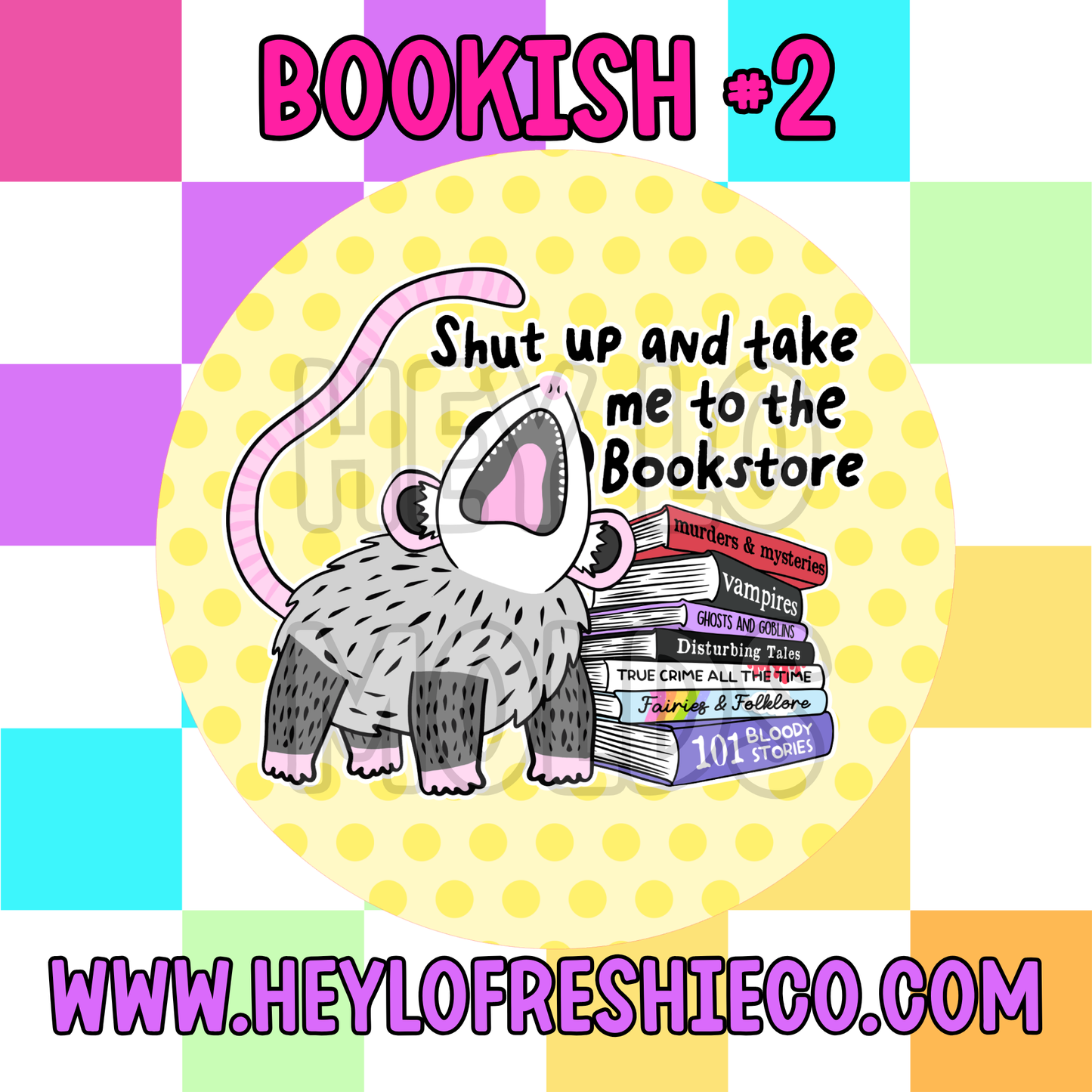 Pick Your Own (3 Inch Round) Cardstock - Bookish