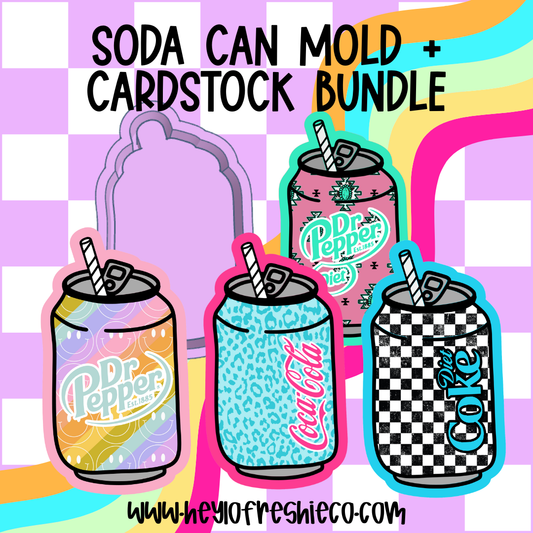 Mold & Cardstock Bundle: Soda Can