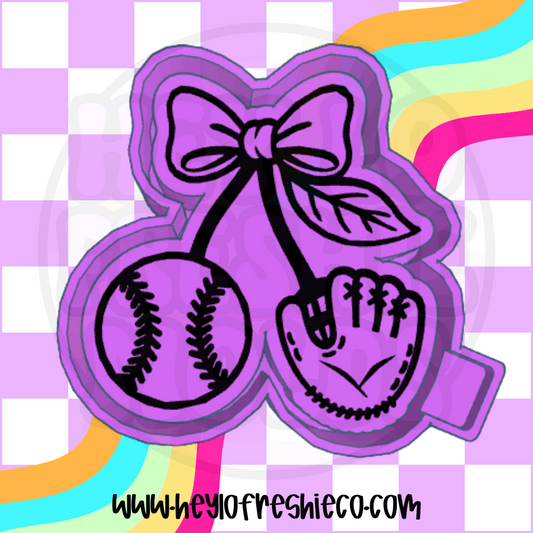 Baseball and Glove Cherries Silicone Mold