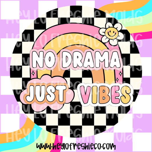 Round Cardstock | No Drama Just Vibes