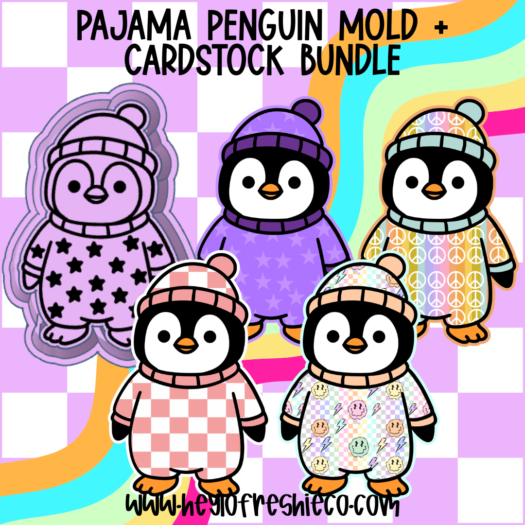 Mold & Cardstock Bundle: Pajama Penguin