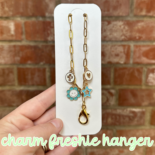 Blue Daisy Charm Freshie Hanger