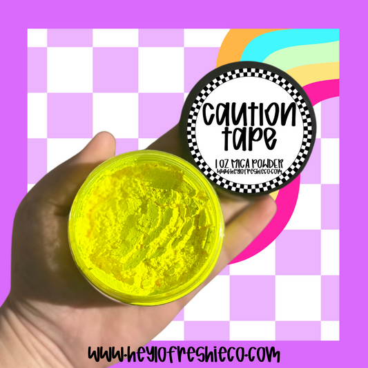 Caution Tape Mica Powder