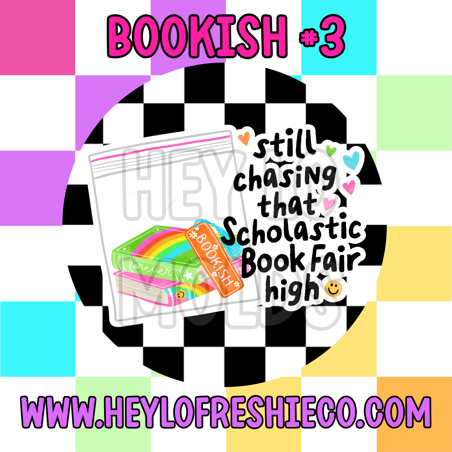 Pick Your Own (3 Inch Round) Cardstock - Bookish
