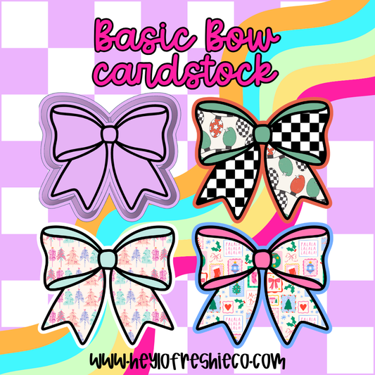 Christmas Basic Bow Cardstock Grab Bag | 10 Count