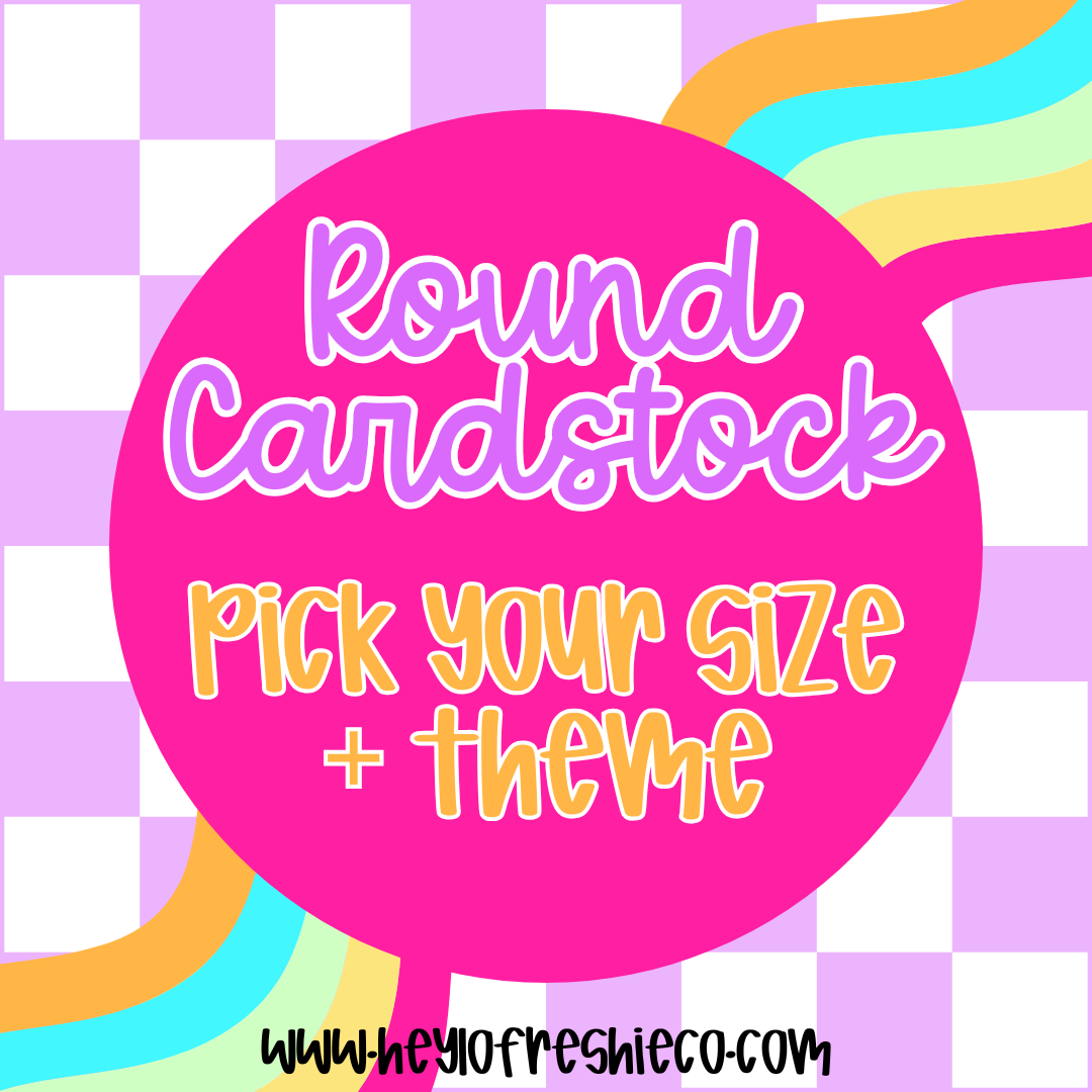Round Cardstock (10 Count)