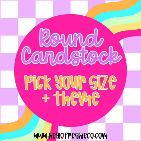 Round Cardstock (10 Count)