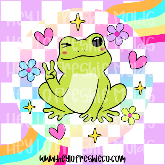 Round Cardstock 142 | Peace Frog
