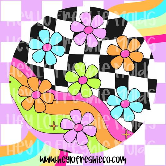 Round Cardstock | Trendy Flowers