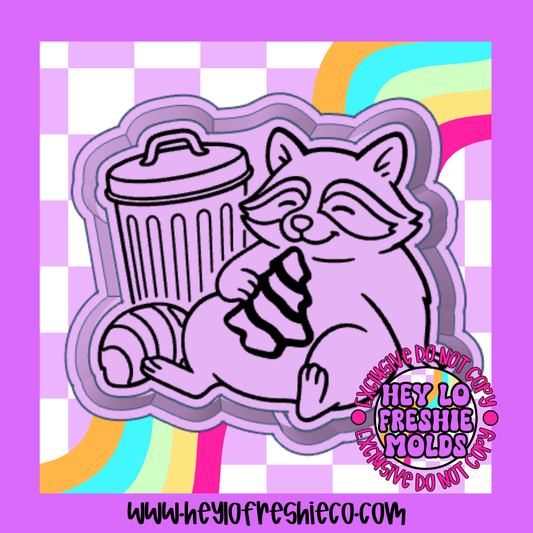 Fat Christmas Raccoon Silicone Mold