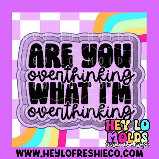Are You Overthinking What I'm Overthinking Silicone Mold