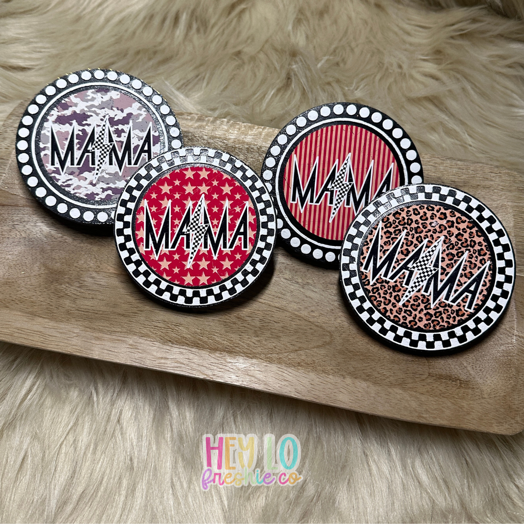 Custom Freshie: Lightning Mama With Painted Frame