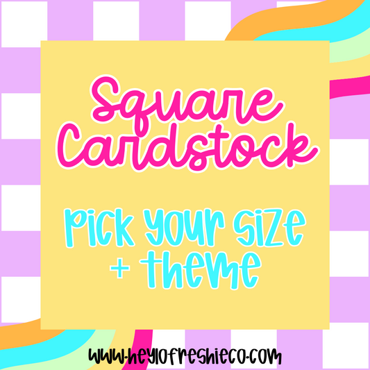 Square Cardstock (10 Count)