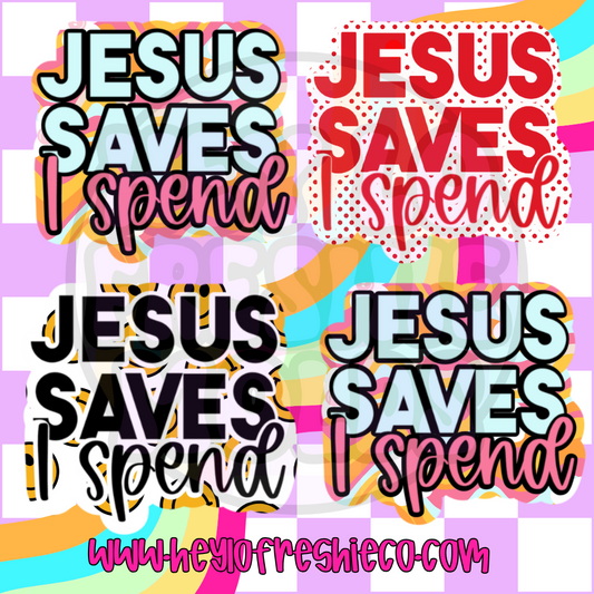 Jesus Saves I Spend Cardstock Grab Bag [10 count]