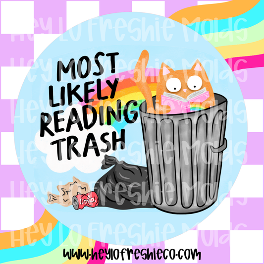 Round Cardstock | Most Likely Reading Trash