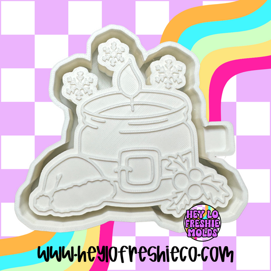 Santa Candle Silicone Mold