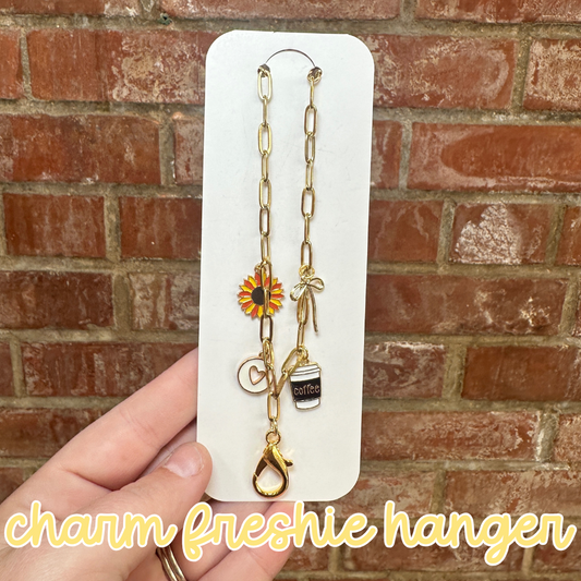 Sunflower & Coffee Charm Freshie Hanger