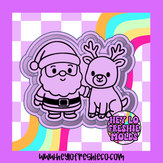 Santa & Reindeer Silicone Mold