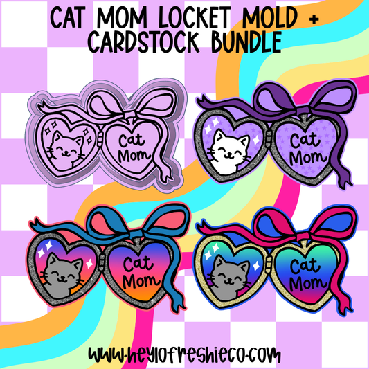Mold & Cardstock Bundle: Cat Mom