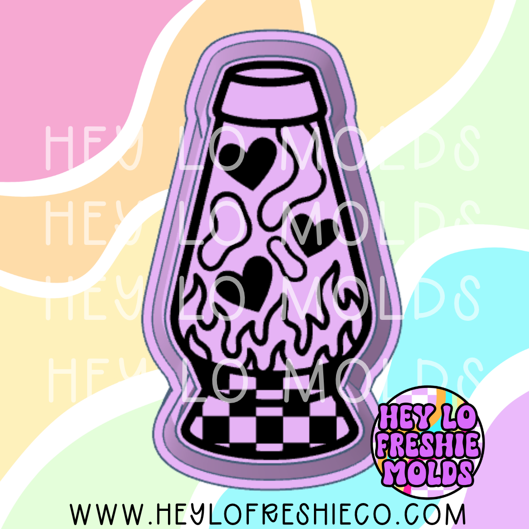 Heart Lava Lamp Silicone Mold