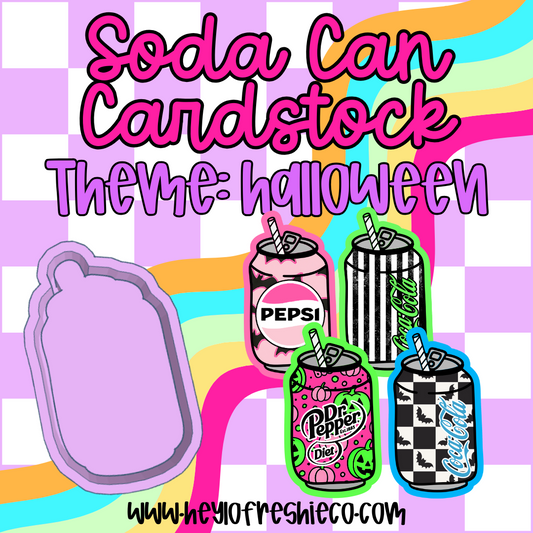 Soda Can Cardstock | 10 Count | Halloween
