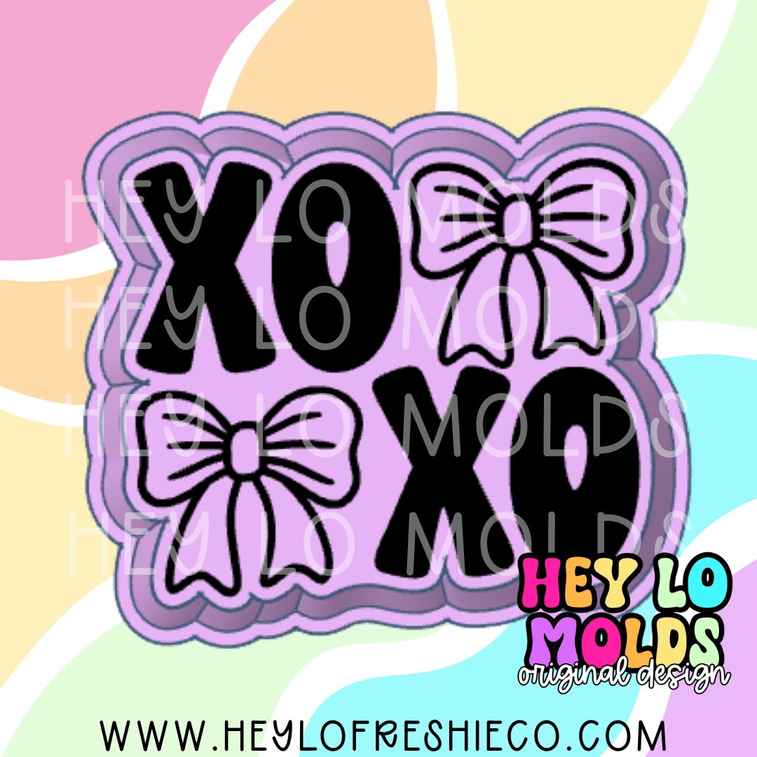 XOXO With Bows Silicone Mold