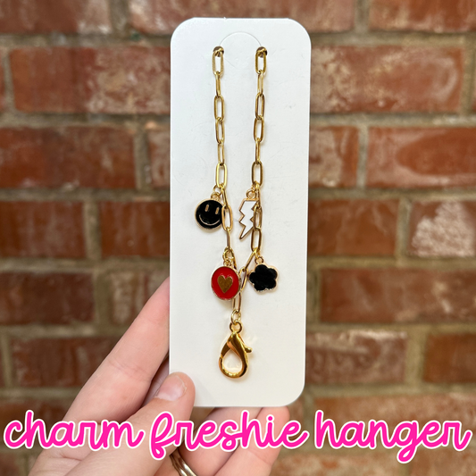 Black & Red Charm Freshie Hanger