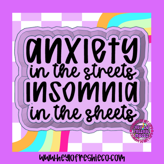 Anxiety In The Streets Insomnia In The Sheets Silicone Mold