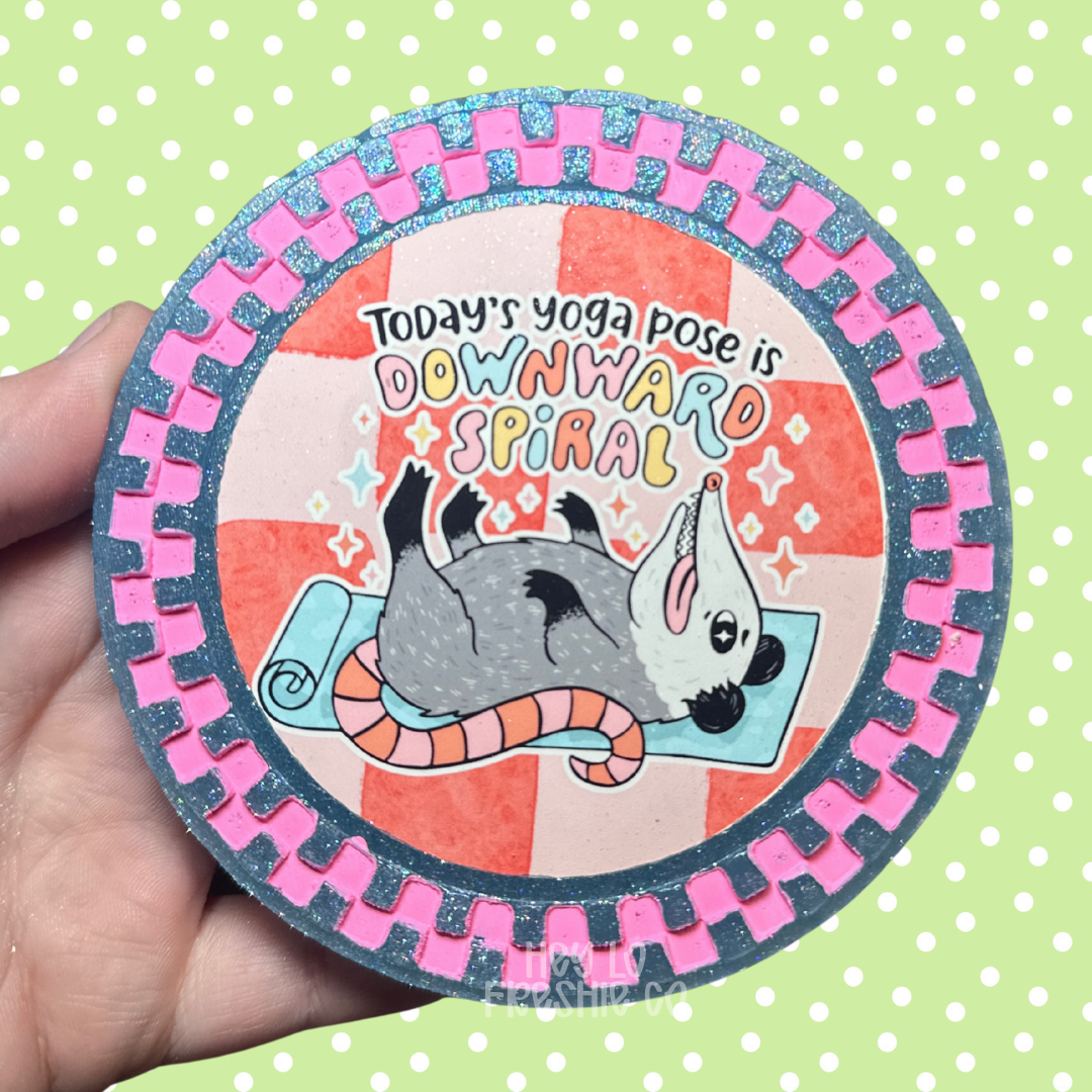 Downward Spiral Car Freshie | Scent: Orange Soda