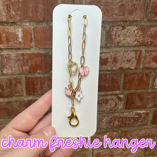 Pink Girlie Charm Freshie Hanger