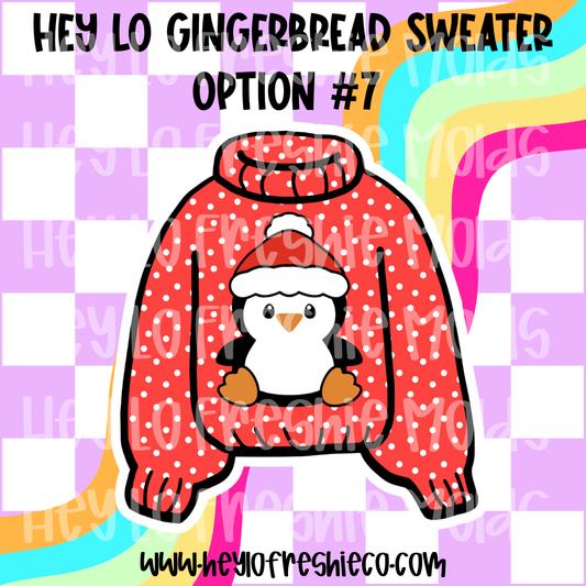 Pick Your Own Cardstock | Hey Lo Gingerbread Sweater Option #7