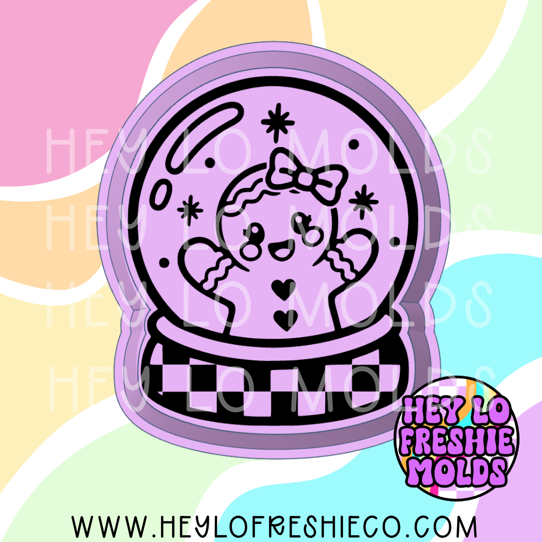 Gingerbread Snowglobe Silicone Mold